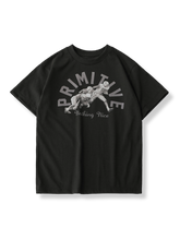 PESSOA CLUB アメリカンレトロ フットボールポスタープリント Tシャツ全体像