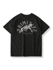 PESSOA CLUB アメリカンレトロ フットボールポスタープリント Tシャツ全体像