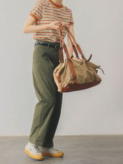 レトロ コントラストカラー ストライプ Tシャツ