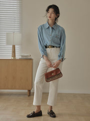 軽量デニムシャツ