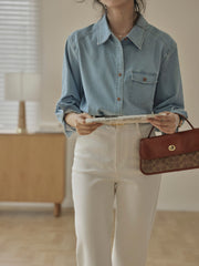 軽量デニムシャツ