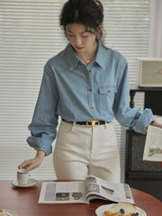 軽量デニムシャツ