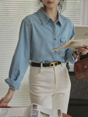 軽量デニムシャツ