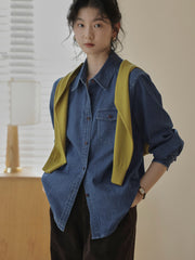 軽量デニムシャツ