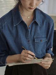 軽量デニムシャツ