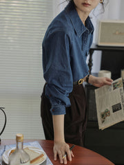 軽量デニムシャツ