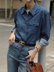 軽量デニムシャツ
