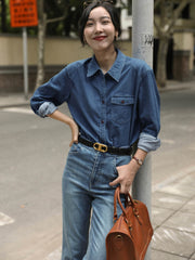 軽量デニムシャツ