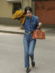 軽量デニムシャツ