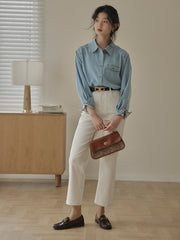 軽量デニムシャツ