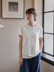 ピュアコットン ショルダーTシャツ