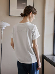 ピュアコットン ショルダーTシャツ