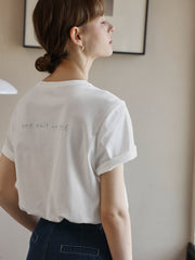 ピュアコットン ショルダーTシャツ