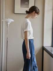 ピュアコットン ショルダーTシャツ