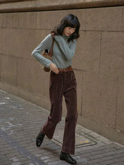 ハイウエスト コーデュロイフレアパンツ