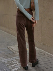 ハイウエスト コーデュロイフレアパンツ