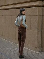 ハイウエスト コーデュロイフレアパンツ