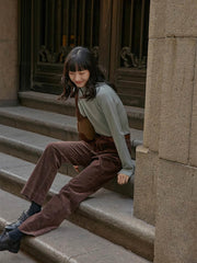 ハイウエスト コーデュロイフレアパンツ