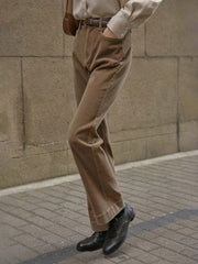 ハイウエスト コーデュロイフレアパンツ