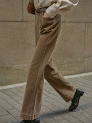 ハイウエスト コーデュロイフレアパンツ