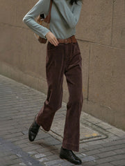 ハイウエスト コーデュロイフレアパンツ