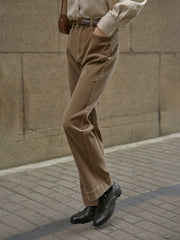 ハイウエスト コーデュロイフレアパンツ