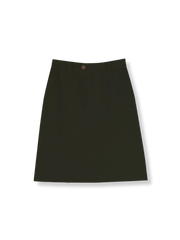 ホワイト ジャカード ハイウエストAラインスカート