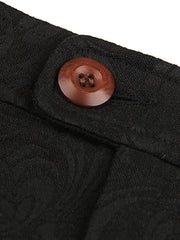 ホワイト ジャカード ハイウエストAラインスカート