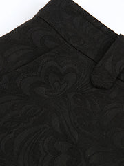 ホワイト ジャカード ハイウエストAラインスカート