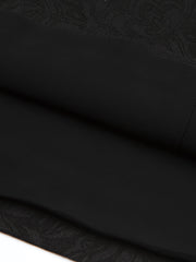 ホワイト ジャカード ハイウエストAラインスカート