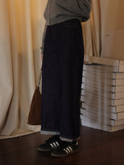 ハイウエスト ストレートデニムパンツ
