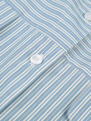ブルーストライプロングスリーブシャツ