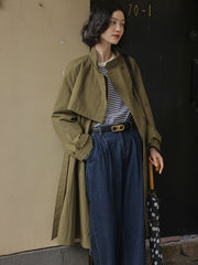 フレンチヴィンテージスタンドカラーコート