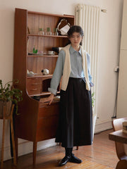ハイウエスト Aラインスカート