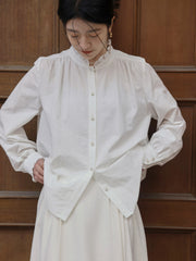 フリルルーズフィットロングスリーブシャツ