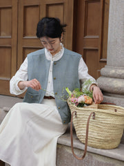 フリルルーズフィットロングスリーブシャツ