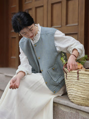 フリルルーズフィットロングスリーブシャツ