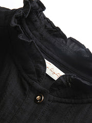 フリルルーズフィットロングスリーブシャツ