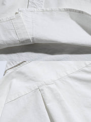 ホワイト オックスフォード長袖シャツ