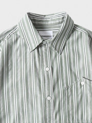 ストライプ 半袖シャツ