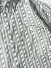 ストライプ 半袖シャツ