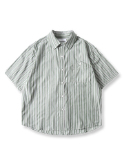 ストライプ 半袖シャツ