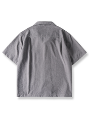 キューバカラー半袖シャツ