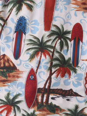 トロピカルプリント ハワイアンシャツ