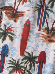 トロピカルプリント ハワイアンシャツ