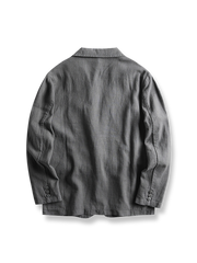 製品画像: アメリカンカジュアルヴィンテージカラムシブレンドジャケットの反面図