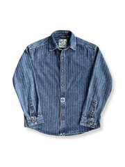 製品画像: アメリカンヴィンテージストライプデニムシャツの全体展示