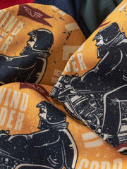 バイクプリント コットンTシャツ