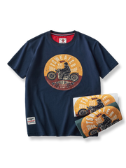 バイクプリント コットンTシャツ