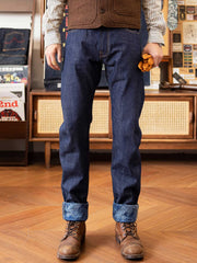 辰年限定 植物染め 純綿デニムパンツ